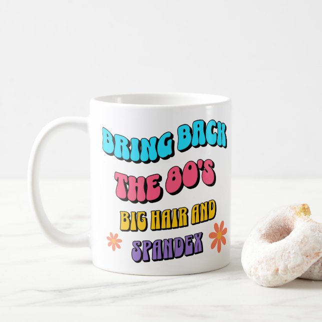 Caneca De Café Bring Back the ’80s (Com Donut)