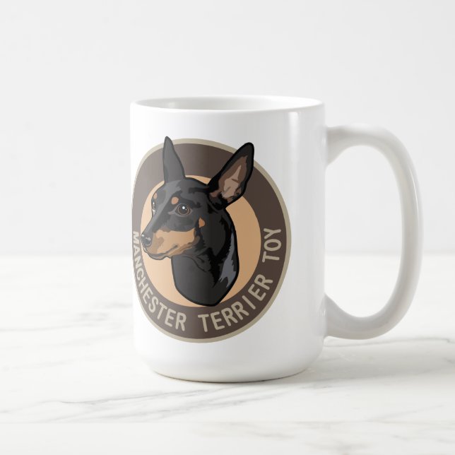 Caneca De Café Brinquedo de cão terrier de manchester (Direita)