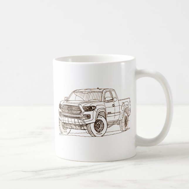 Caneca De Café Brinquedo Tacoma TRD 2016 (Direita)