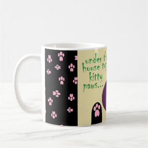Caneca De Café Brinquedos de Natal! Ornamento Da Pata Do gatinho 