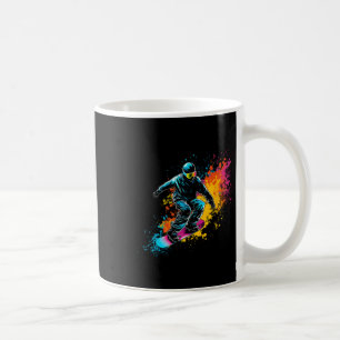 Caneca De Café Brinquedos pintados Snowboarder Homens Artísticos 