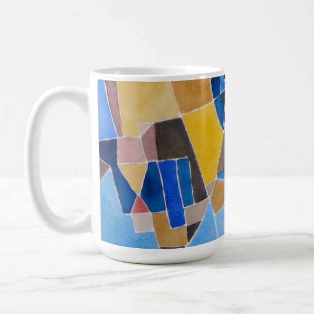 Caneca De Café Brisa Geométrica Calma (Esquerda)