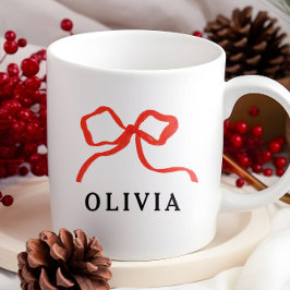 Caneca De Café Brisa vermelha do arco elegante