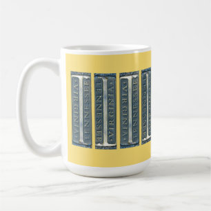 Caneca De Café Bristol Virginia Tennessee Marker Kitchen Towel