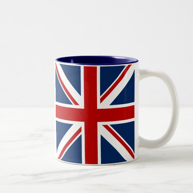 Caneca de café britânica da bandeira (Direita)