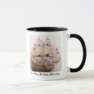 Caneca de café britânica do navio de guerra