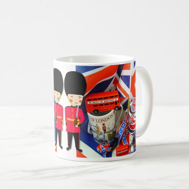 Caneca De Café British Souvenirs (Frente Esquerda)