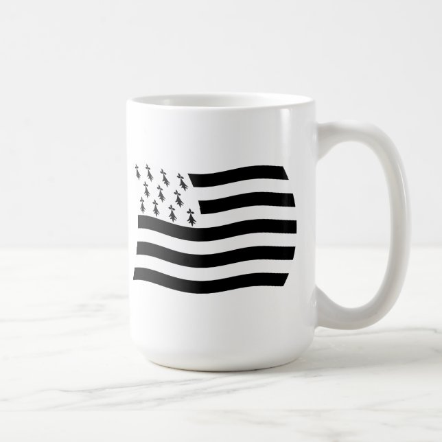 Caneca De Café Brittany Flag Mug (Direita)