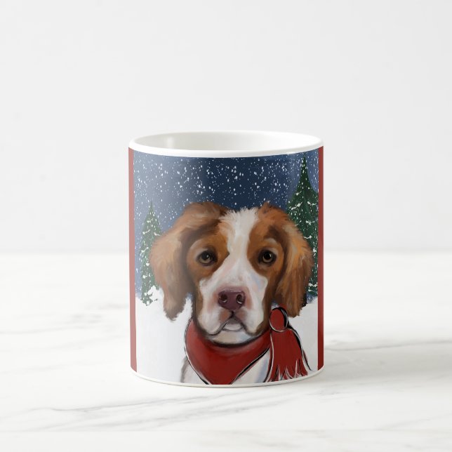 Caneca De Café Brittany Spaniel (Centro)