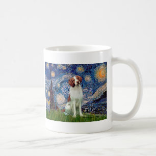 Caneca De Café Brittany Spaniel 3 - Noite Estrelada