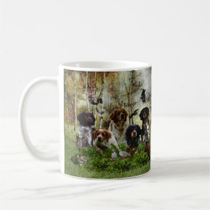 Caneca De Café Brittany Spaniels, Caça de Pássaros