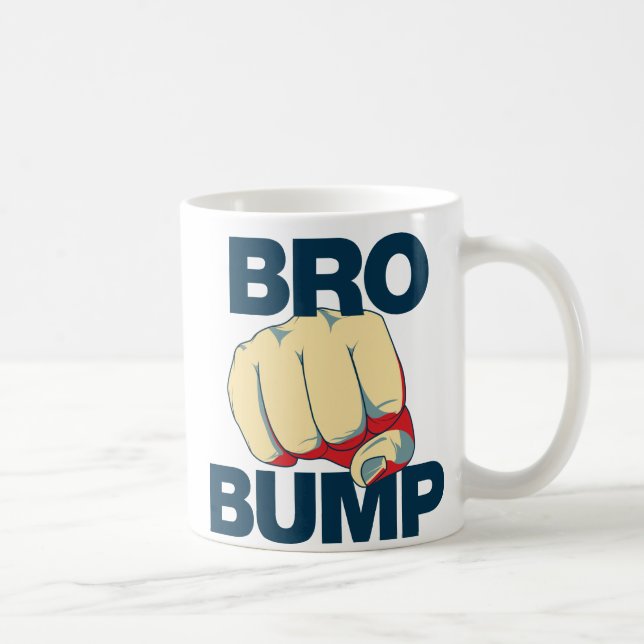 Caneca De Café Bro Bump Funny mens (Direita)