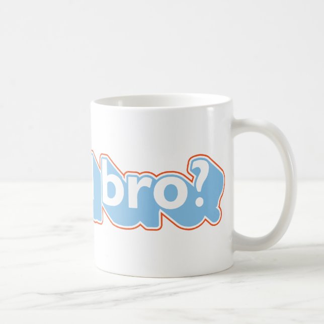 Caneca De Café Bro louco de U? (Direita)
