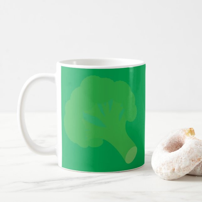 Caneca De Café Brócolis (Com Donut)