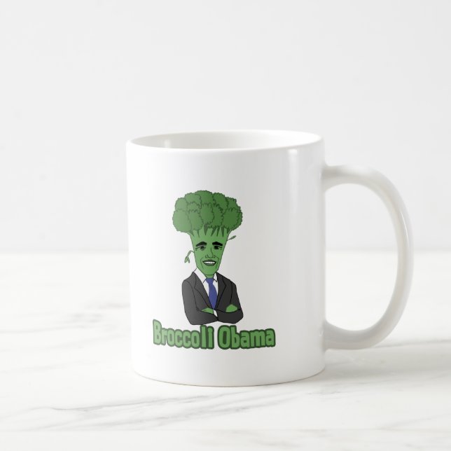 Caneca De Café Brócolos Obama (Direita)