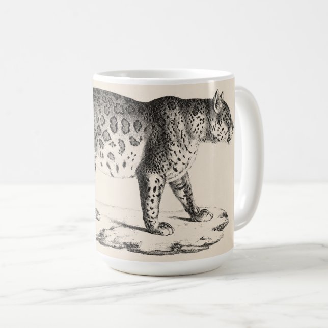 Caneca De Café Brodtmann Leopard Sketch (Frente Esquerda)