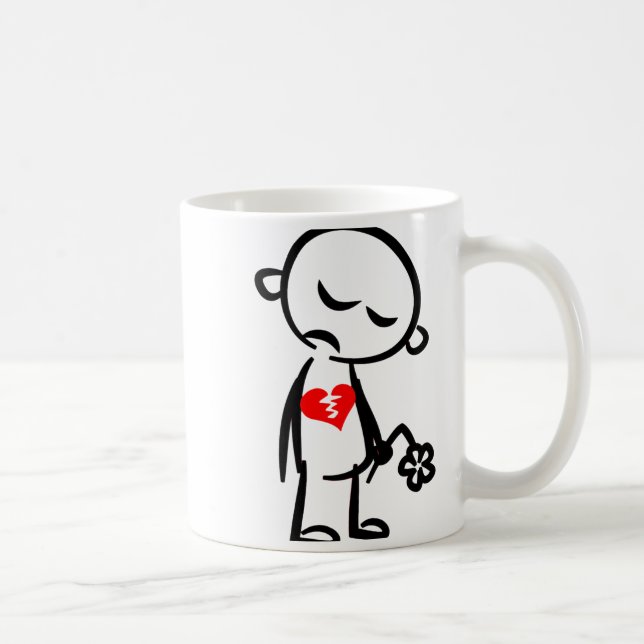 Caneca De Café Broken Heart Valentine  (Direita)