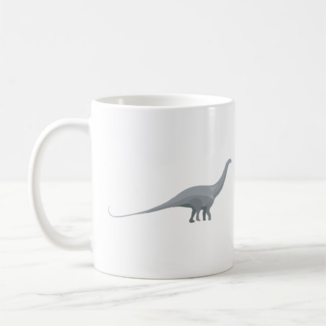 Caneca De Café Brontosaurus Dinosaur (Esquerda)