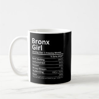Caneca De Café BRONX GIRL NY NEW YORK Funny City Home Raízes EUA