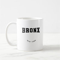 Bronx New York Black Coffee Mug
