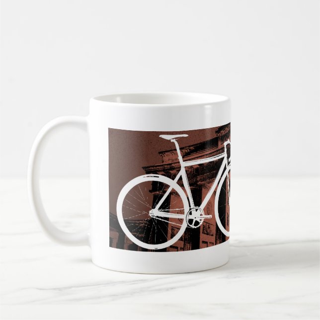 Caneca De Café Bronze de Berlim da bicicleta da trilha (Esquerda)