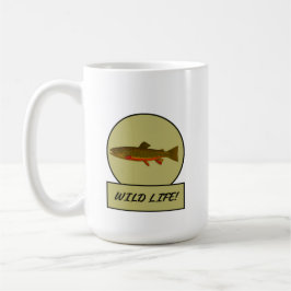 Caneca De Café Brook Trout White Mug