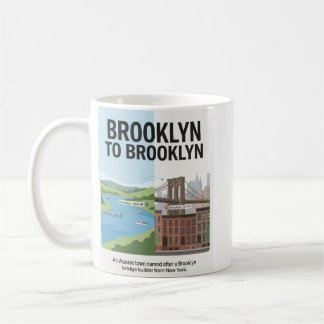 Caneca De Café Brooklyn: Austrália + Conexão Gêmea de Nova York