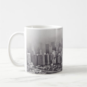 CANECA DE CAFÉ BROOKLYN BRIDGE NEW YORK UM DIA FOGGY