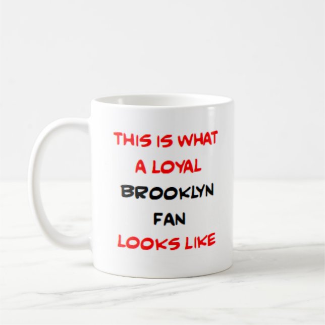 Caneca De Café brooklyn fan, loyal (Esquerda)
