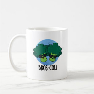 Caneca De Café Bros-coli Funny Veggie Broccoli Pun