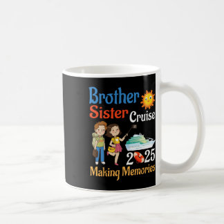 Caneca De Café Brother And Sister Cruise 2025 Trip Making Memorie