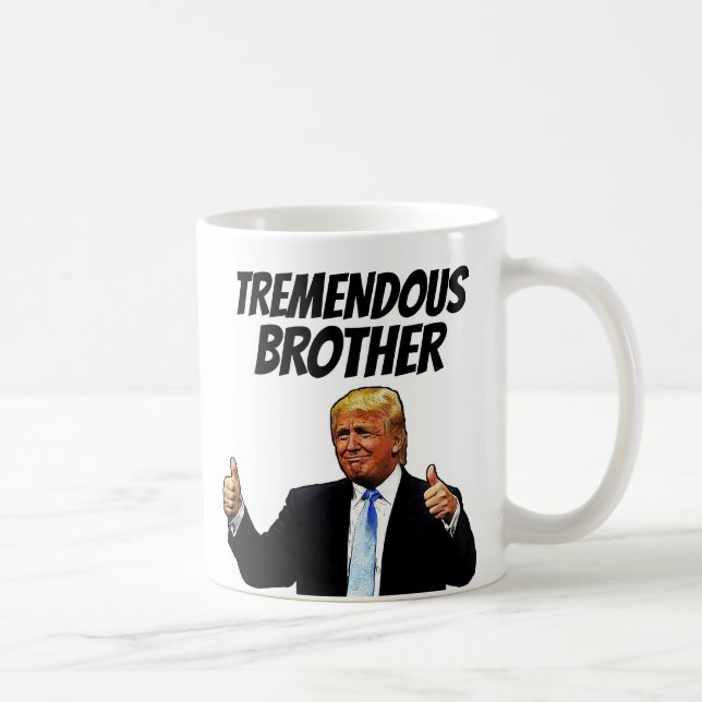 CANECA DE CAFÉ BROTHER CAFFEE MUG, DONALD TRUMP ENGRAÇADO (Direita)