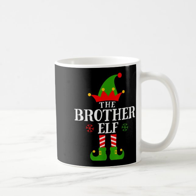 Caneca De Café Brother Elf Funny Matching Family Group Christmas  (Direita)
