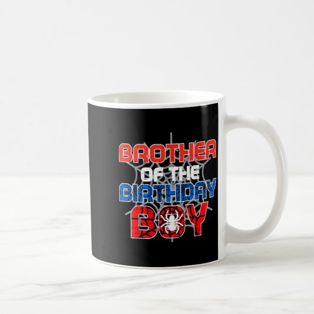 Caneca De Café Brother Of Birthday Boy Sder Family Bday Party Boy (Direita)