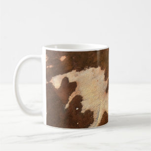 Caneca De Café Brown and white floral textile