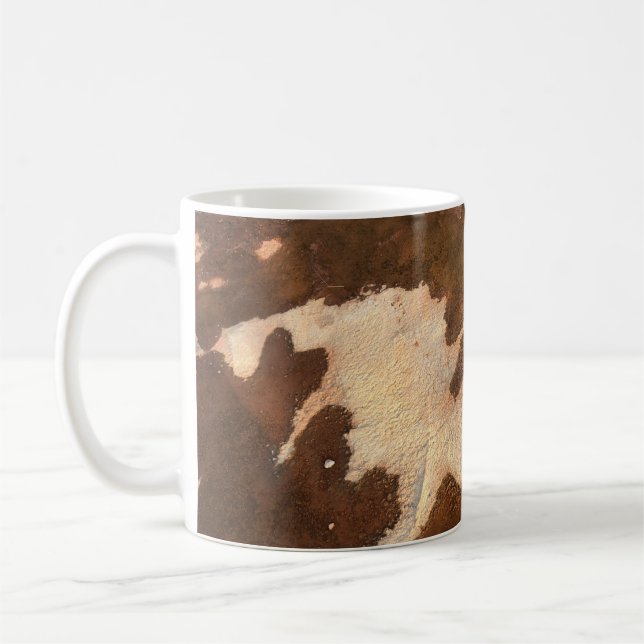 Caneca De Café Brown and white floral textile (Esquerda)