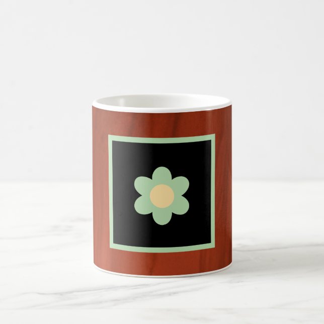 Caneca De Café Brown, Floral Coffee Mug (Centro)