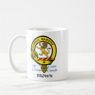 Caneca De Café BROWN Scottish Clan Crest Mug