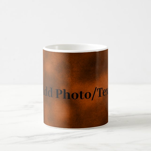 Caneca De Café Brown Velvet Personalizado Adicione sua Foto ou Te (Centro)