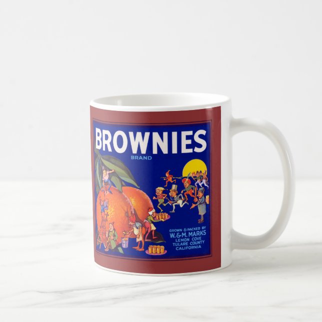 Caneca De Café Brownies Marca das Laranjas da Califórnia (Direita)