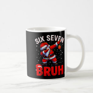 Caneca De Café Bruh 67 Santa Dançando Meme Divertido Seis Sete Na