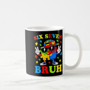 Caneca De Café Bruh 67 seis sete 6 7 meme conscientização do auti