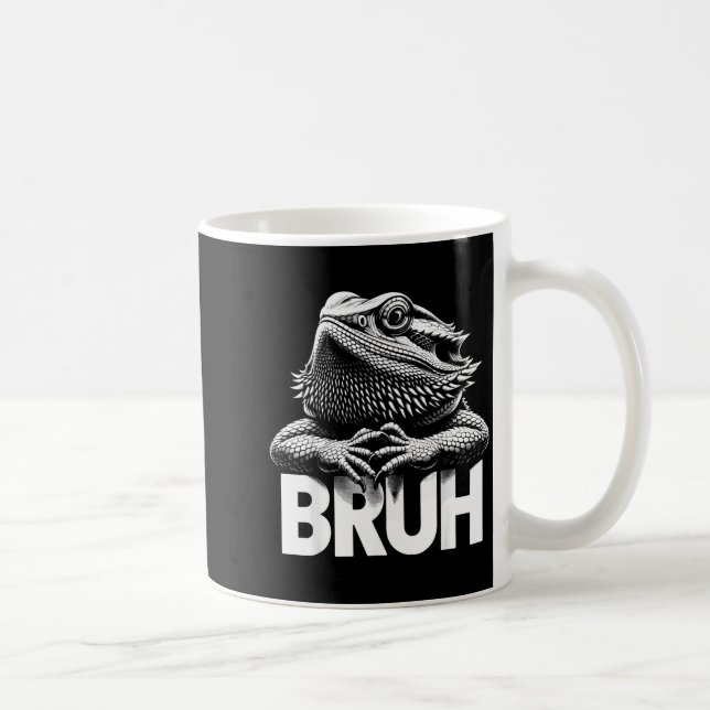 Caneca De Café Bruh Bearded Dragon  (Direita)