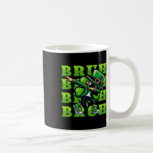 Caneca De Café Bruh Dia de São Patrício Boys Teen Boy Dabbing Lep