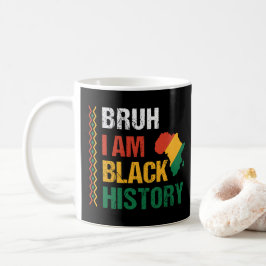 Caneca De Café Bruh I Am Black History