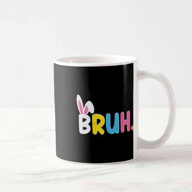 Caneca De Café Bruh Meme Engraçado Dizendo Bro Saudando Jovens Me (Direita)