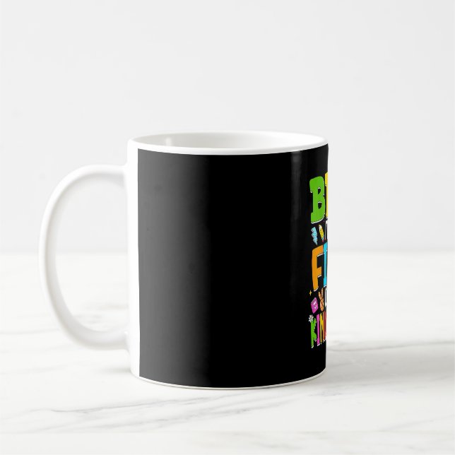 Caneca De Café Bruh primeiro dia do jardim de infância professore (Esquerda)