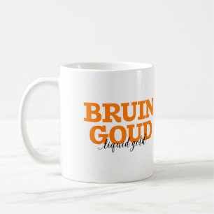 Caneca De Café Bruin Goud/vocabulário holandês Dourado líquido