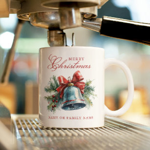 Caneca De Café Brunches de pinho e Natal Feliz Natal