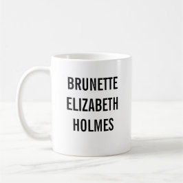 Caneca De Café Brunette Elizabeth Holmes
